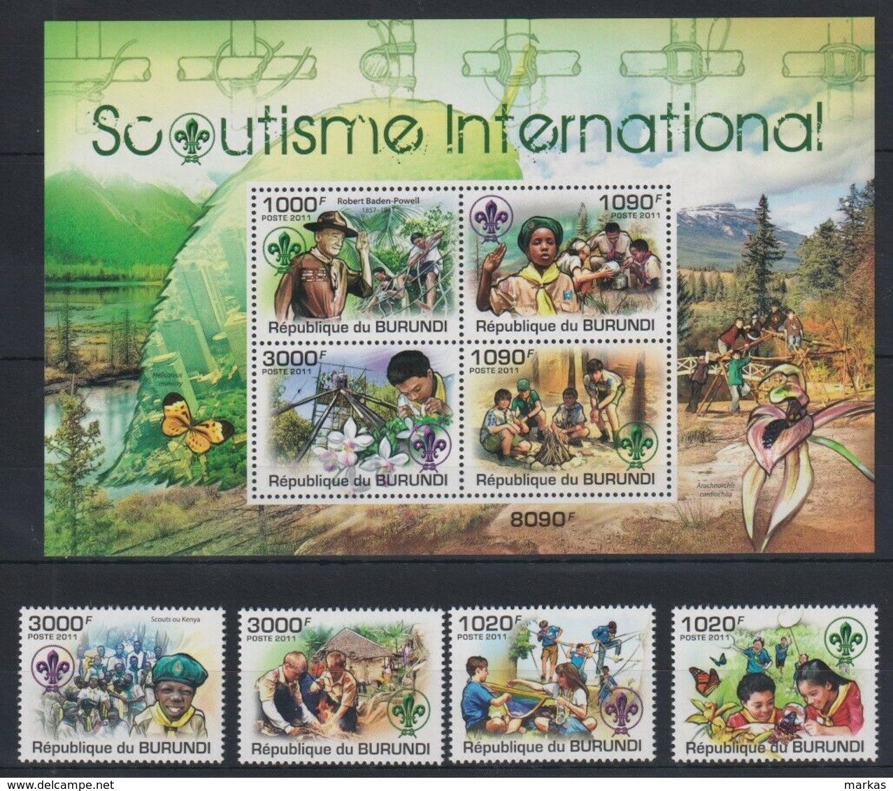 G298. Burundi - MNH - Organizations - Scouting - 2011 - Other & Unclassified