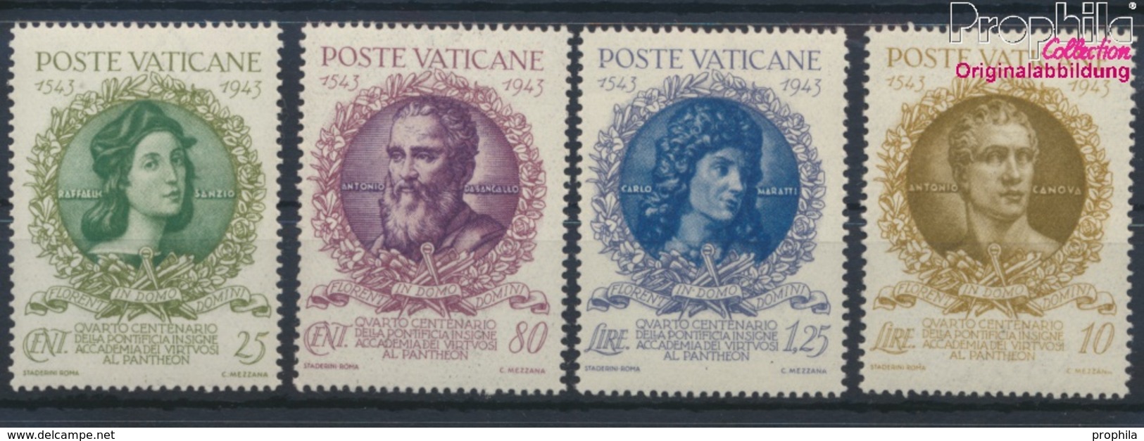 Vatikanstadt 99-102 (kompl.Ausg.) Postfrisch 1944 Pantheon (9351641 - Unused Stamps