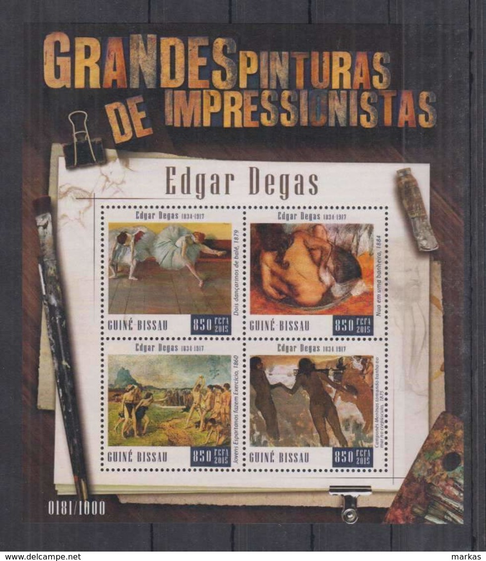 A298. Guine-Bissau - MNH - 2015 - Art - Paintngs - Edgar Degas - Altri & Non Classificati