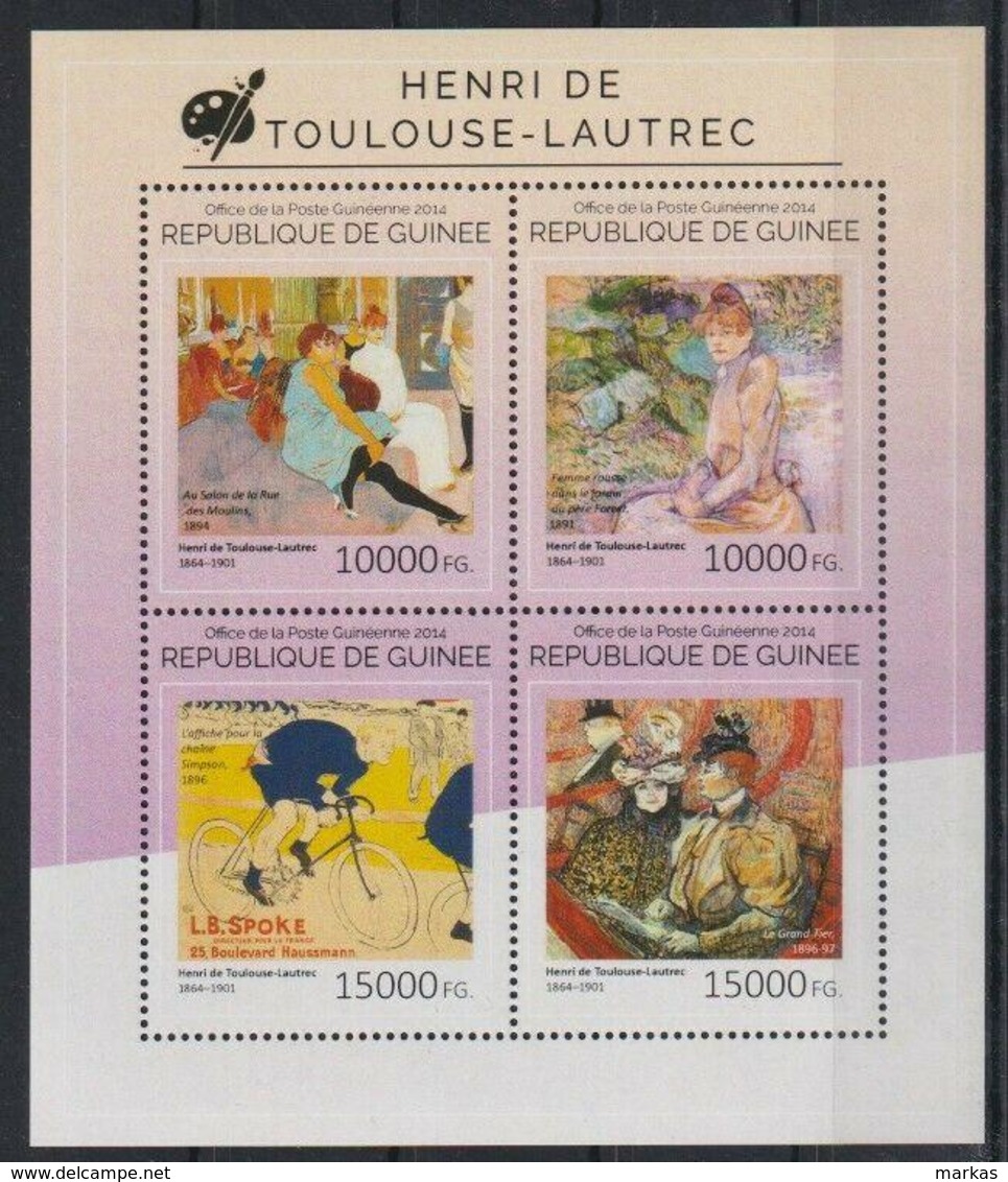 U694. Guinea - MNH - 2014 - Art - Paintings - Toulouse-Lautrec - Altri & Non Classificati