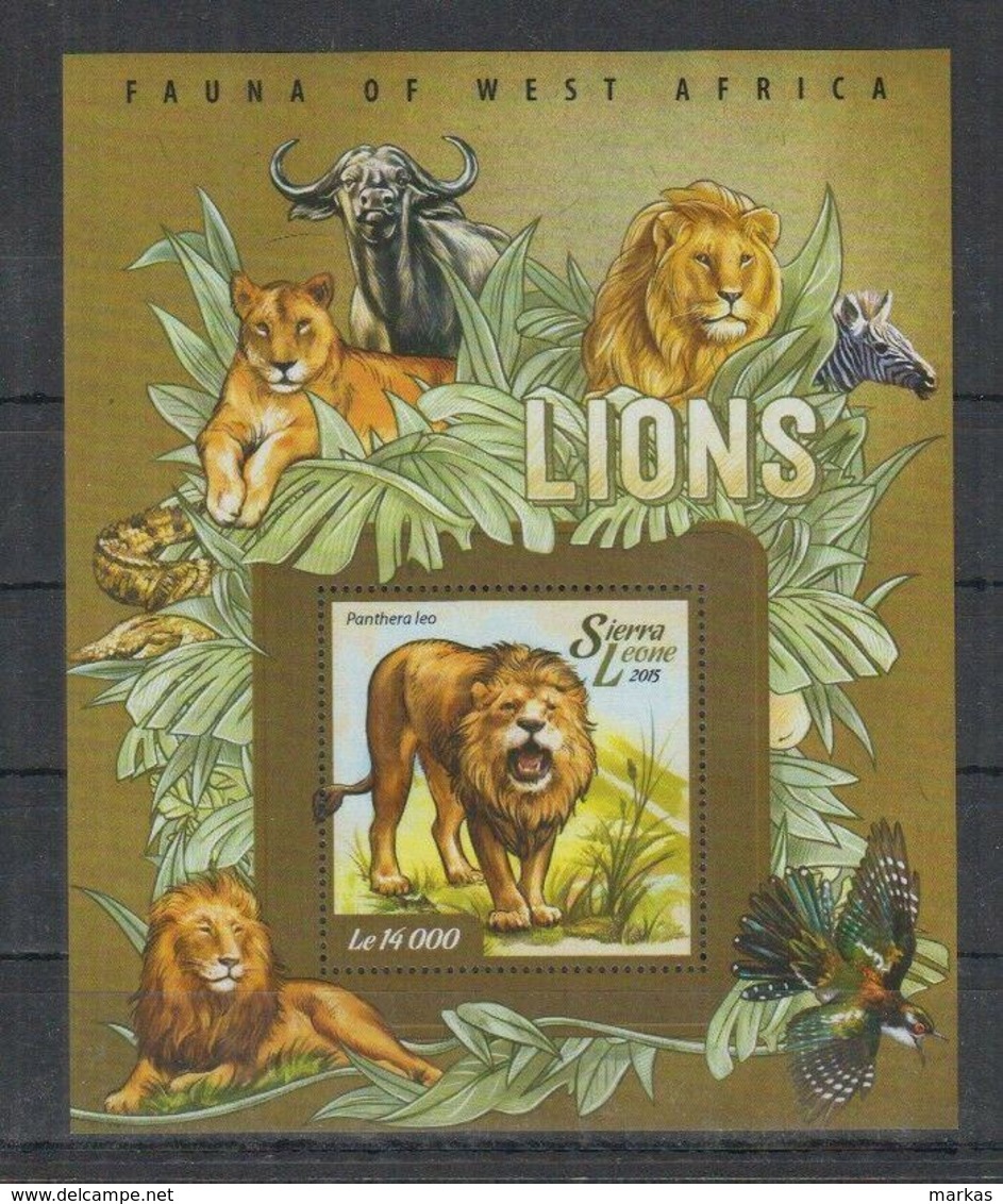 P938. Sierra Leone - MNH - 2015 - Fauna - Wild Animals - Lions - Africa - Bl - Altri & Non Classificati