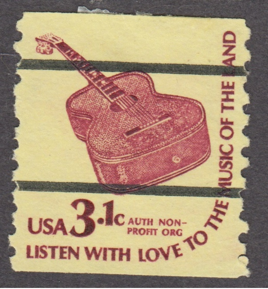 USA 1979. Scott 1613a. 3.1c Bureau Precancel, Six-String Guitar. Perf. 10 Vert. MNH - Neufs