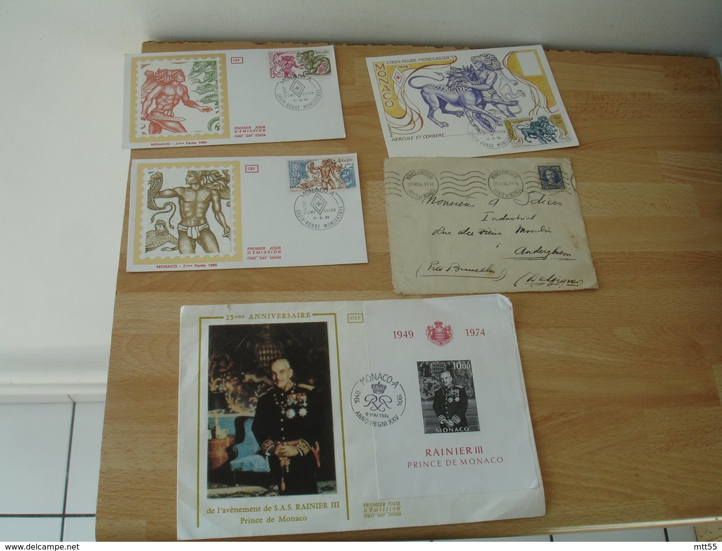 Monaco Lot 45 Documents  Lettre , Fdc Carte Maximum Tout En Photo - Other & Unclassified