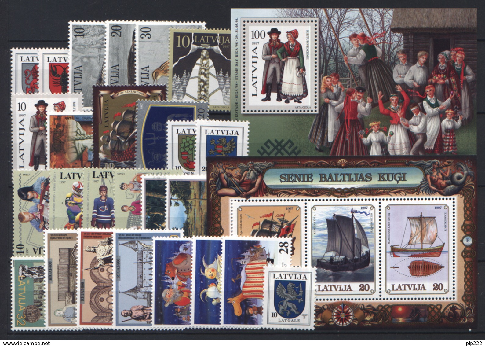 Lettonia 1997 Annata Completa / Complete Year Set **/MNH VF - Letland