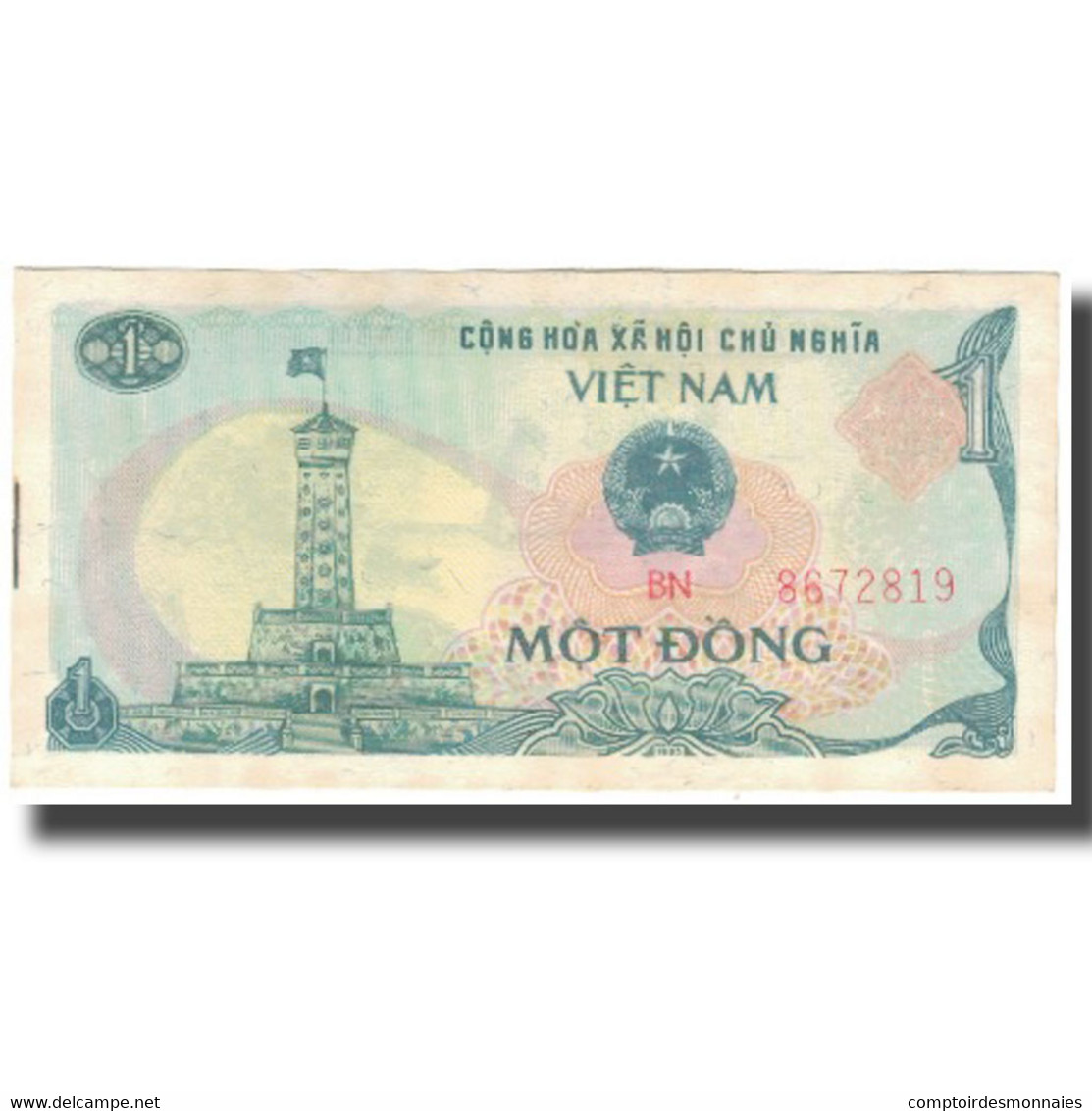 Billet, Viet Nam, 1 D<ox>ng, 1985, KM:90a, TTB - Vietnam
