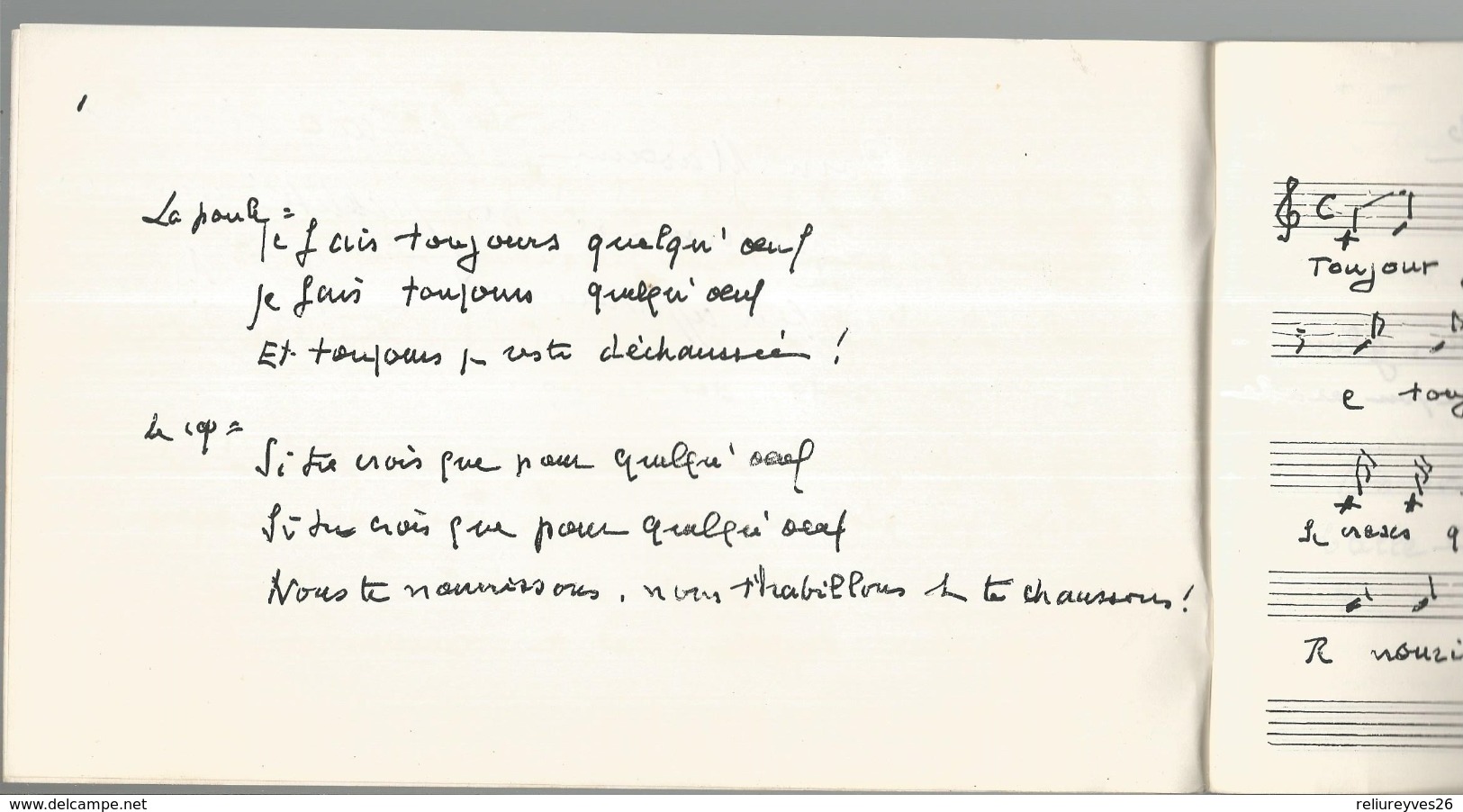 Refrains Et Farandoles Du Dieulefit Ancien ,Recueillis  Par Pizot-Monnier, Dédicacé A Léotard - Musique