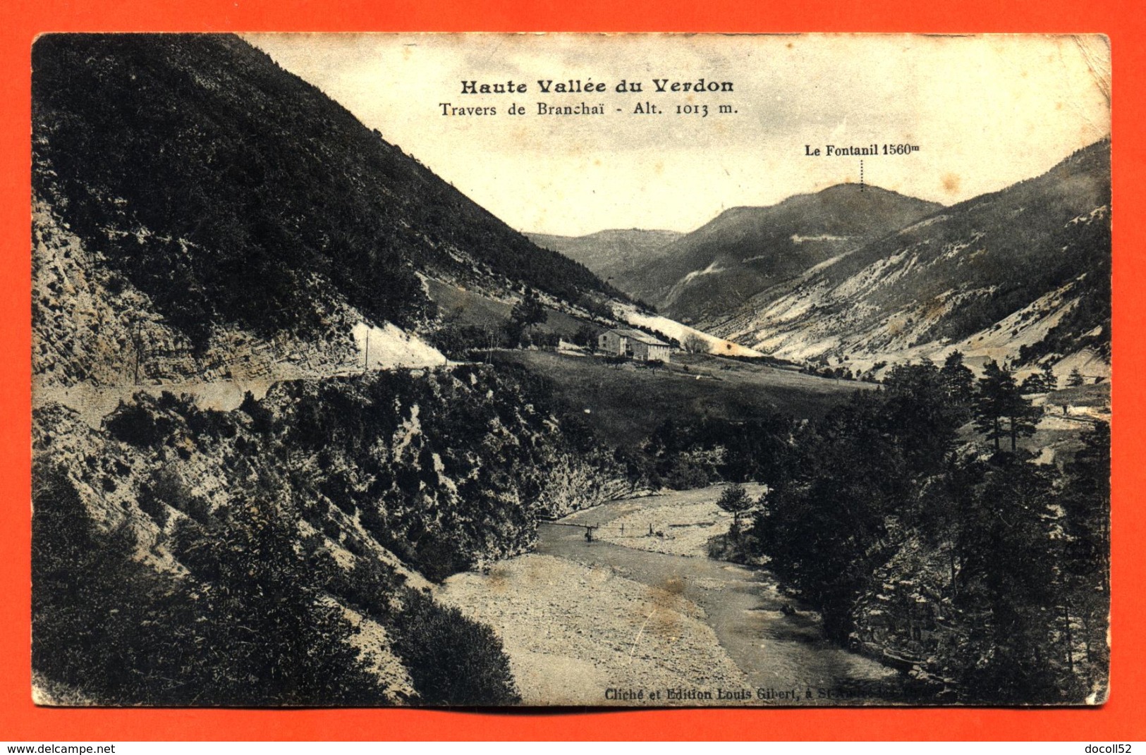 CPA 04 Haute Vallée Du Verdon " Travers De Brachai " - Autres & Non Classés
