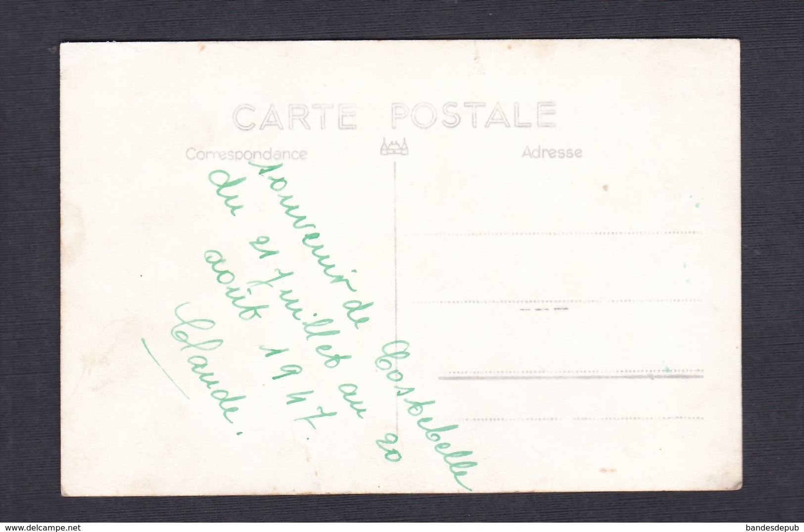 Carte Photo Hyeres Colonie De Costebelle Bateau Corail Rouge Fort De La Tour Fondue Scout Scoutisme - Hyeres