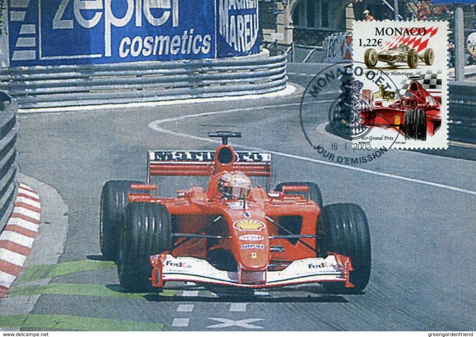 48292 Monaco, Maximum  2002,  Automobilismo,  Racing Cars Ferrari F2001 - Cars