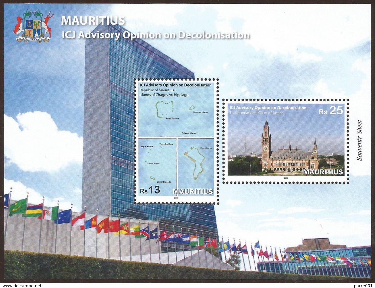 Mauritius 2019 International Court Of Justice Advisory Opinion On Decolonisation Mint MS - Mauritius (1968-...)