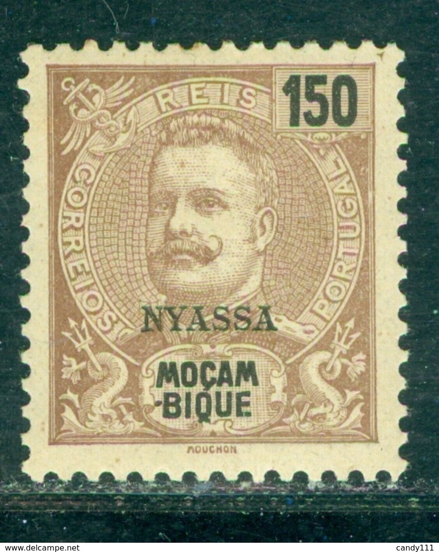 1898 King Carlos I,NYASSA/Mozambique,Mi.20 - 50 R,MLH - Nyassaland