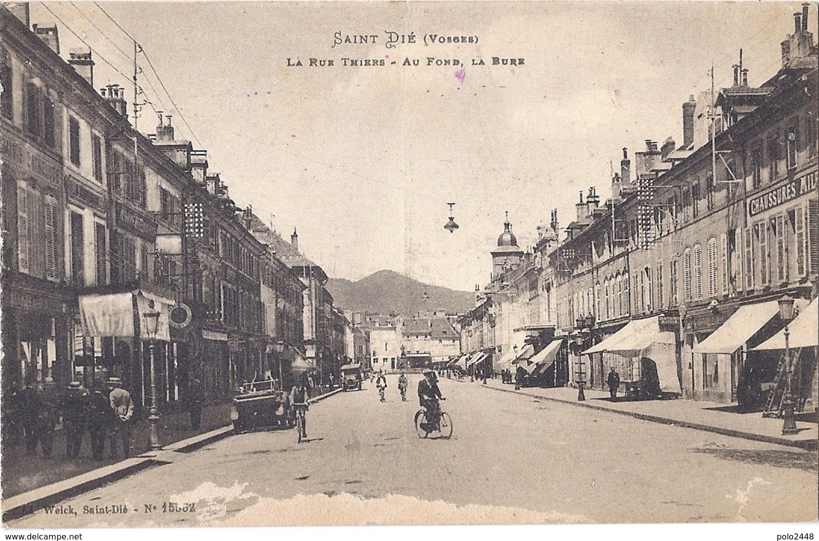 CPA - Saint Die - La Rue Thiers  Au Fond De La Bure - Saint Die