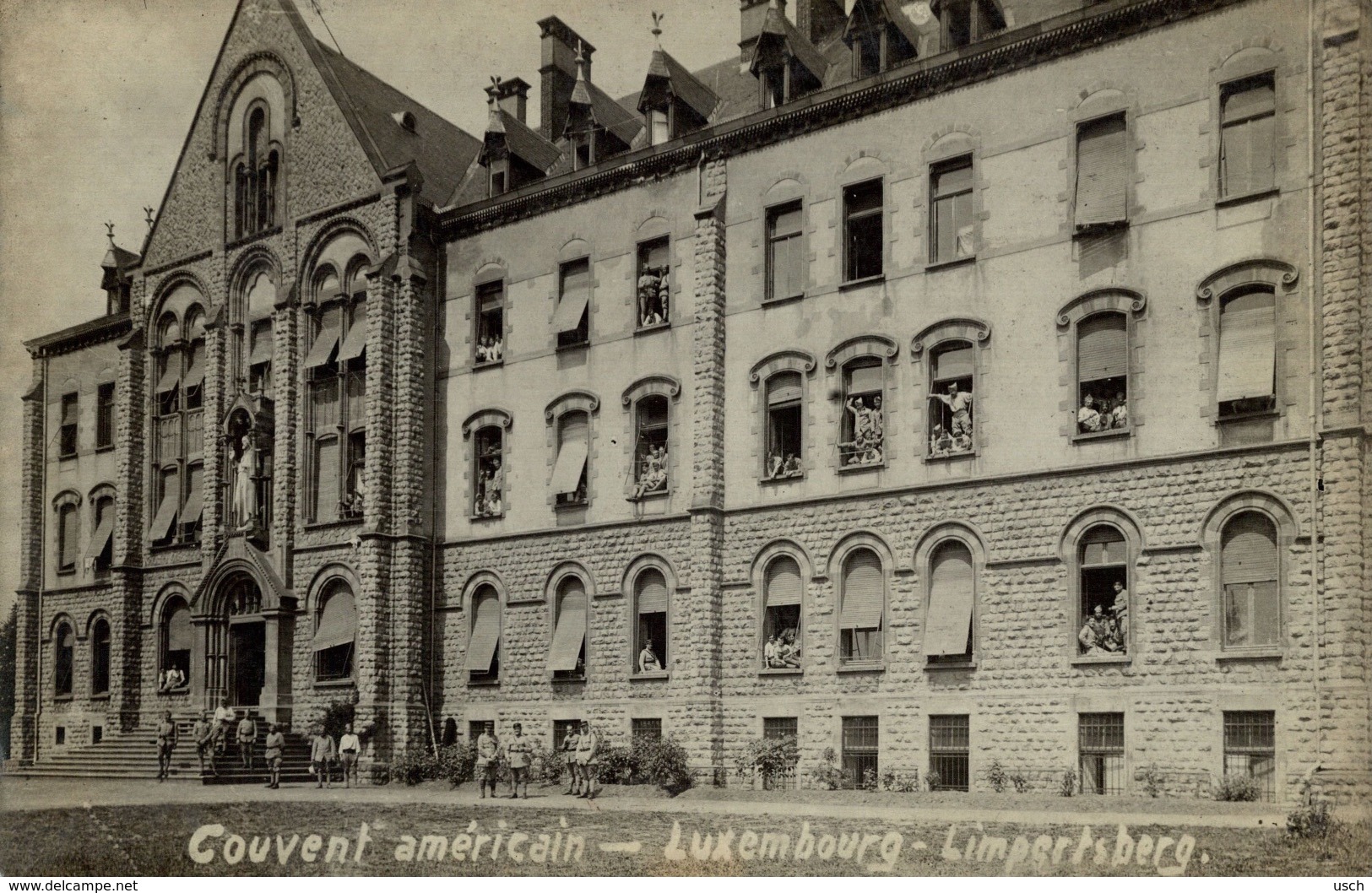 Cpa LUXEMBOURG - LIMPERTSBERG, Carte-photo, Couvent Américain - Luxemburg - Town