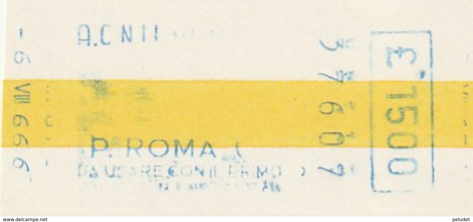 TICKET - BILLETE  A.C.N.I.L. - VENEZIA 1986 - Europa