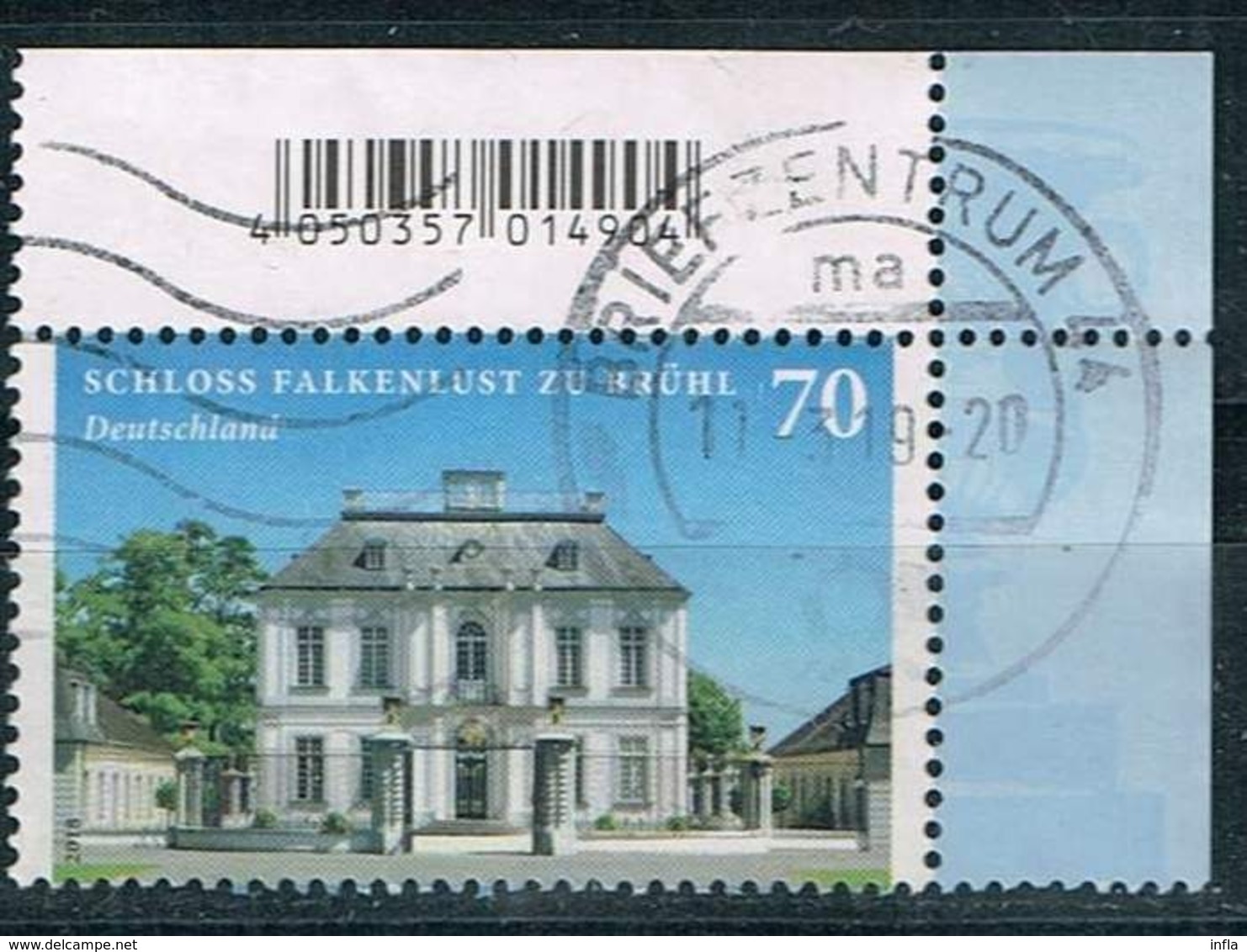 Bund 2018,Michel# 3354 O Burgen Und Schlösser: Falkenlust - Used Stamps