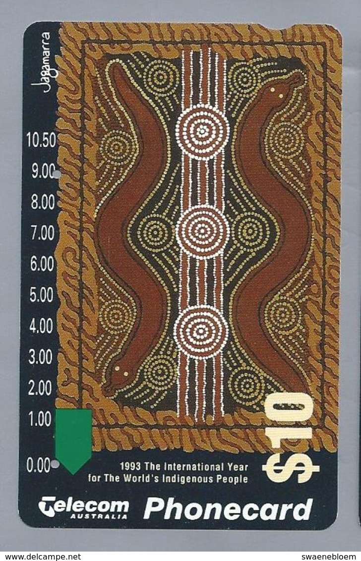 AU.- Telecom Phonecard $10. 1993 The International Year For The World's Indigenous Poeple Australia AUSTRALIË 0029668750 - Ontwikkeling