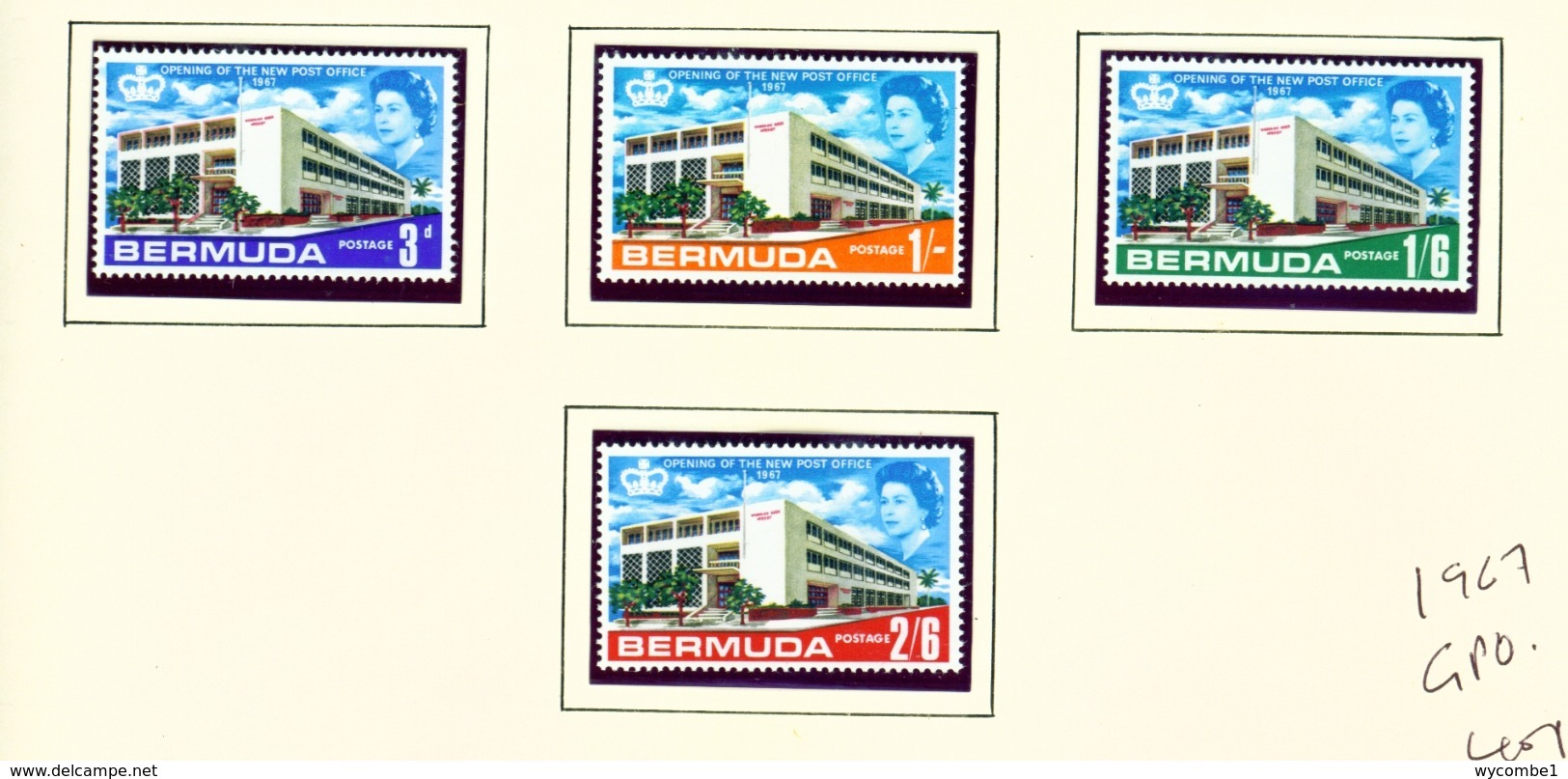 BERMUDA  -  1967 GPO Set Unmounted/Never Hinged Mint - Bermudes