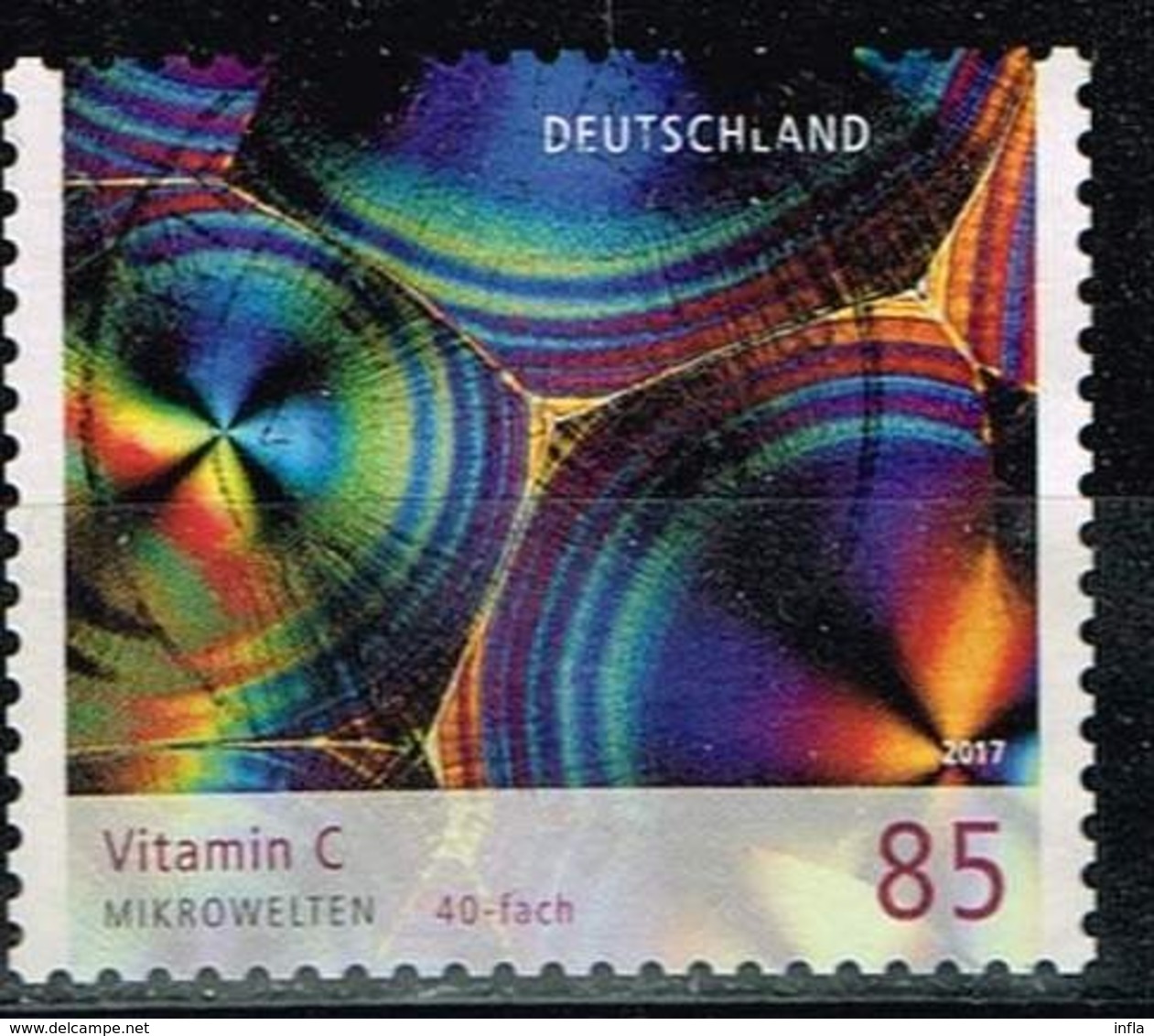 Bund 2018,Michel# 3362 O   Mikrowelten: Vitamin C, Selbstklebend - Used Stamps