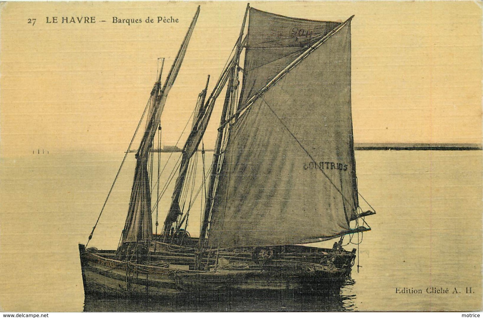 LE HAVRE - Barques De Pêche (carte Aspect Toilé).. - Pêche