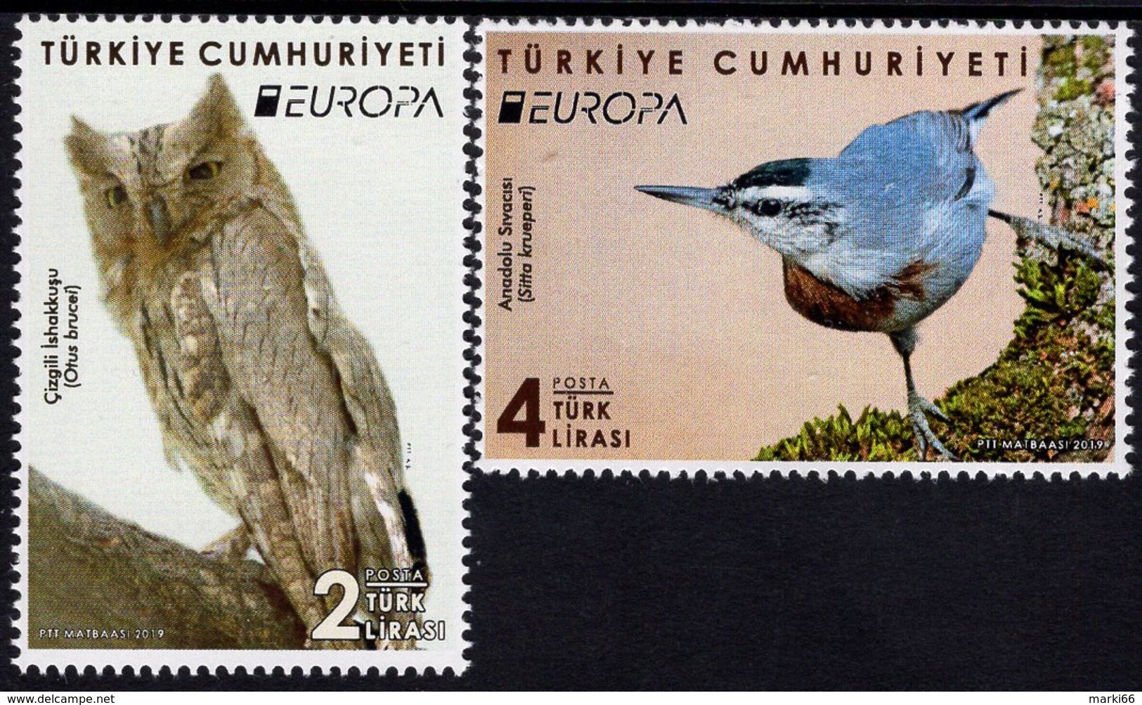 Turkey - 2019 - Europa CEPT - National Bird - Mint Stamp Set - Unused Stamps