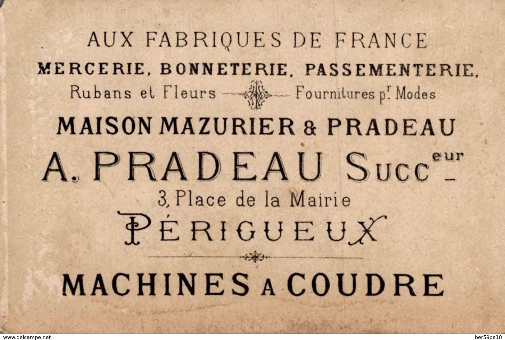 CHROMO  AUX FABRIQUES DE FRANCE MACHINES A COUDRE PERIGUEUX  LE TIR AU PISTOLET - Autres & Non Classés