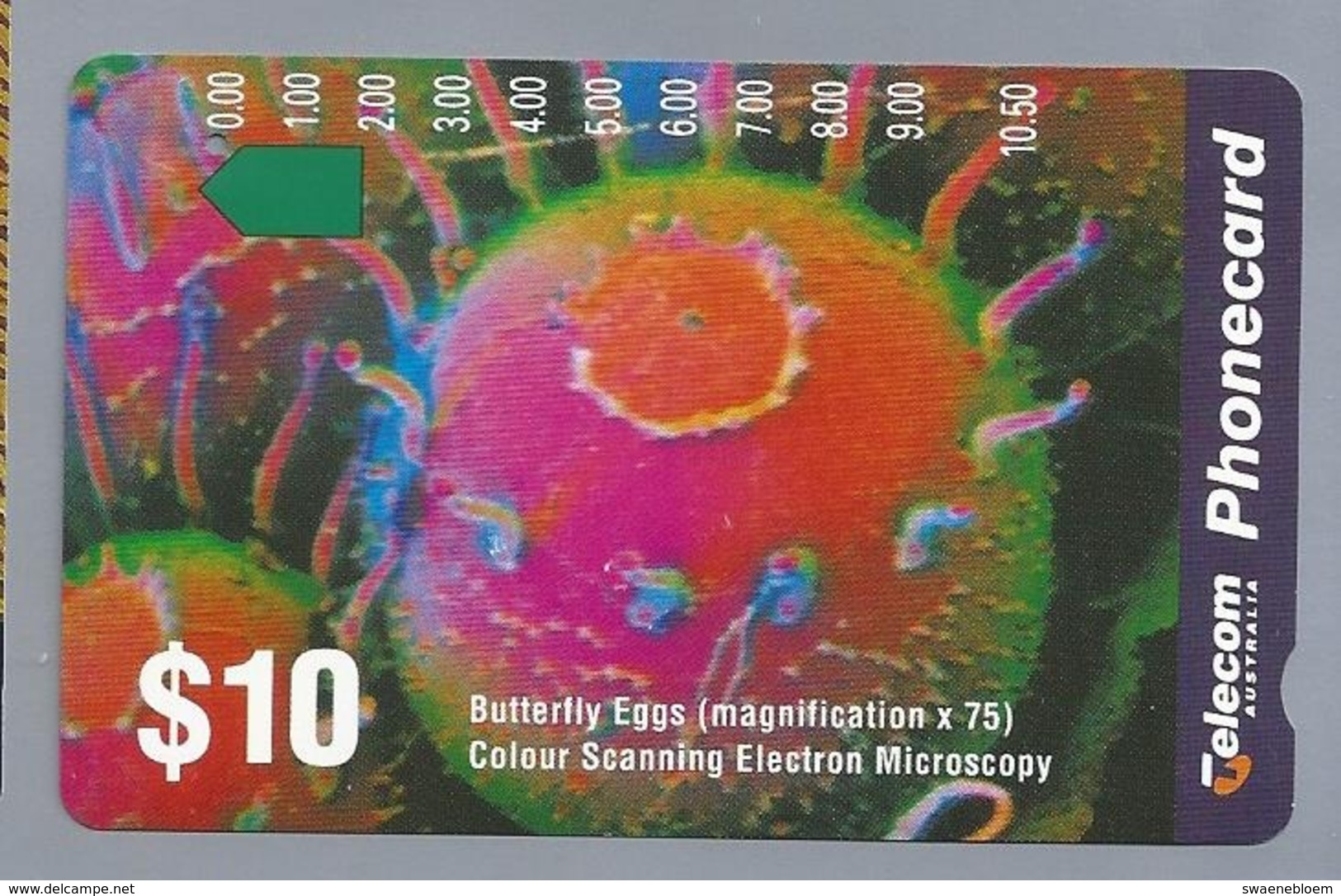 AU.- Telecom Phonecard $10. Butterfly Eggs. Australia AUSTRALIË. 0033051112 - Flowers