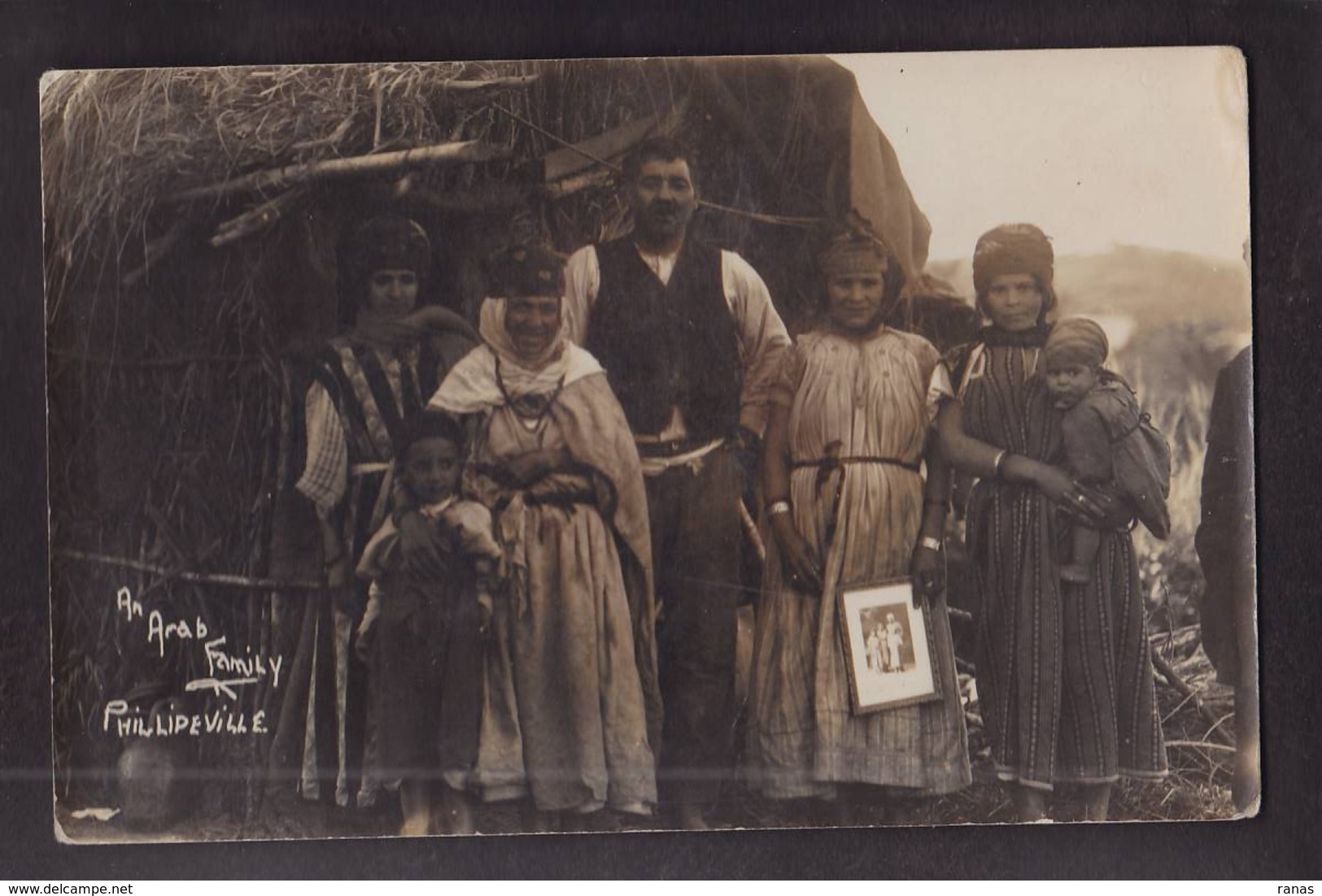 CPA Algérie Afrique Du Nord Non Circulé Carte Photo RPPC Philipeville Types - Sonstige & Ohne Zuordnung