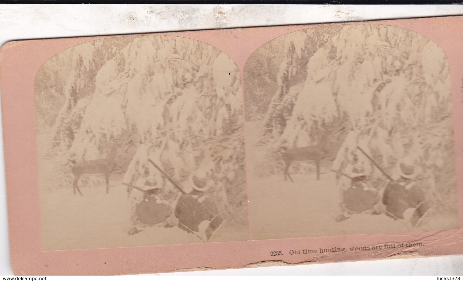 1894 / KILBURN 9235 / CHASSE / HUNTING / OLD TIME HUNTING - Photos Stéréoscopiques