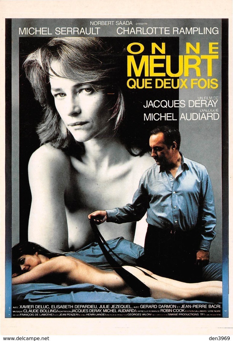 Affiche De Film - ON Ne MEURT Que DEUX FOIS - Charlotte Rampling - Nu - Michel Serrault - Affiches Sur Carte