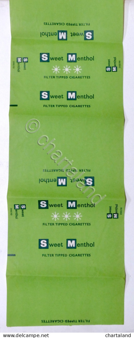 Pubblicità Tabacchi - Carta Imballo Stecche Sigarette Sweet Menthol - Pubblicitari