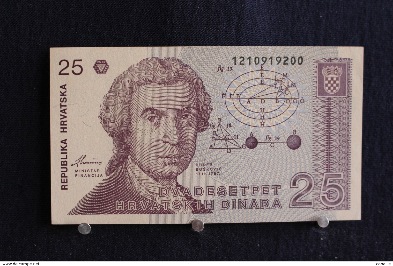 106  / Lot De 17 Billets Neuf  -  Croatia-Hrvatska 25 Dinara 1991 /  N° - Croatie
