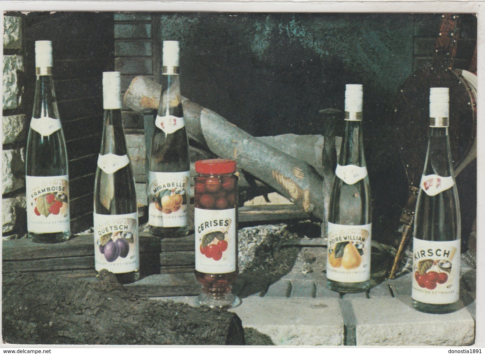 Ets RASPILLER-CHOLLEY à FOUGEROLLES , Distillerie De Fruits, Publicité Alcool- 105x150 , Glacée - Other & Unclassified