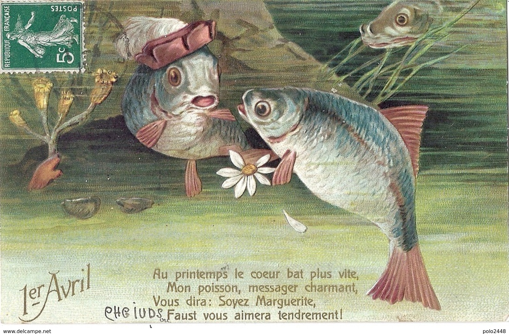 CPA - 1er Avril - 1er Avril - Poisson D'avril