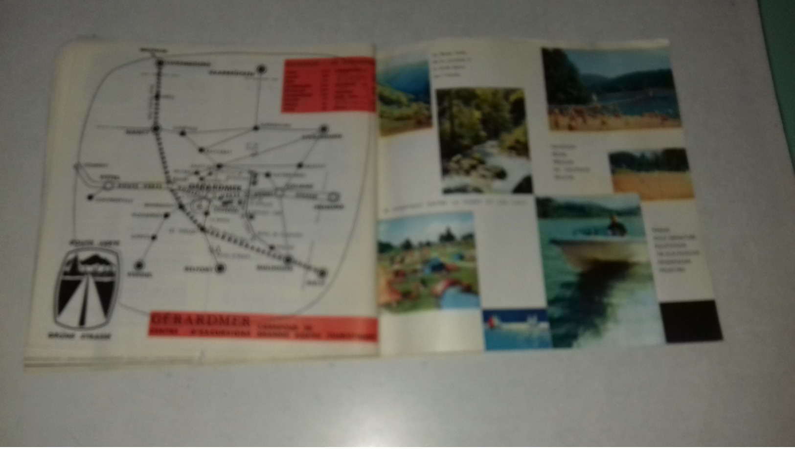 Dépliant Touristique De Gerardmer/xonrupt Longemer Vosges 1967 - Tourism Brochures