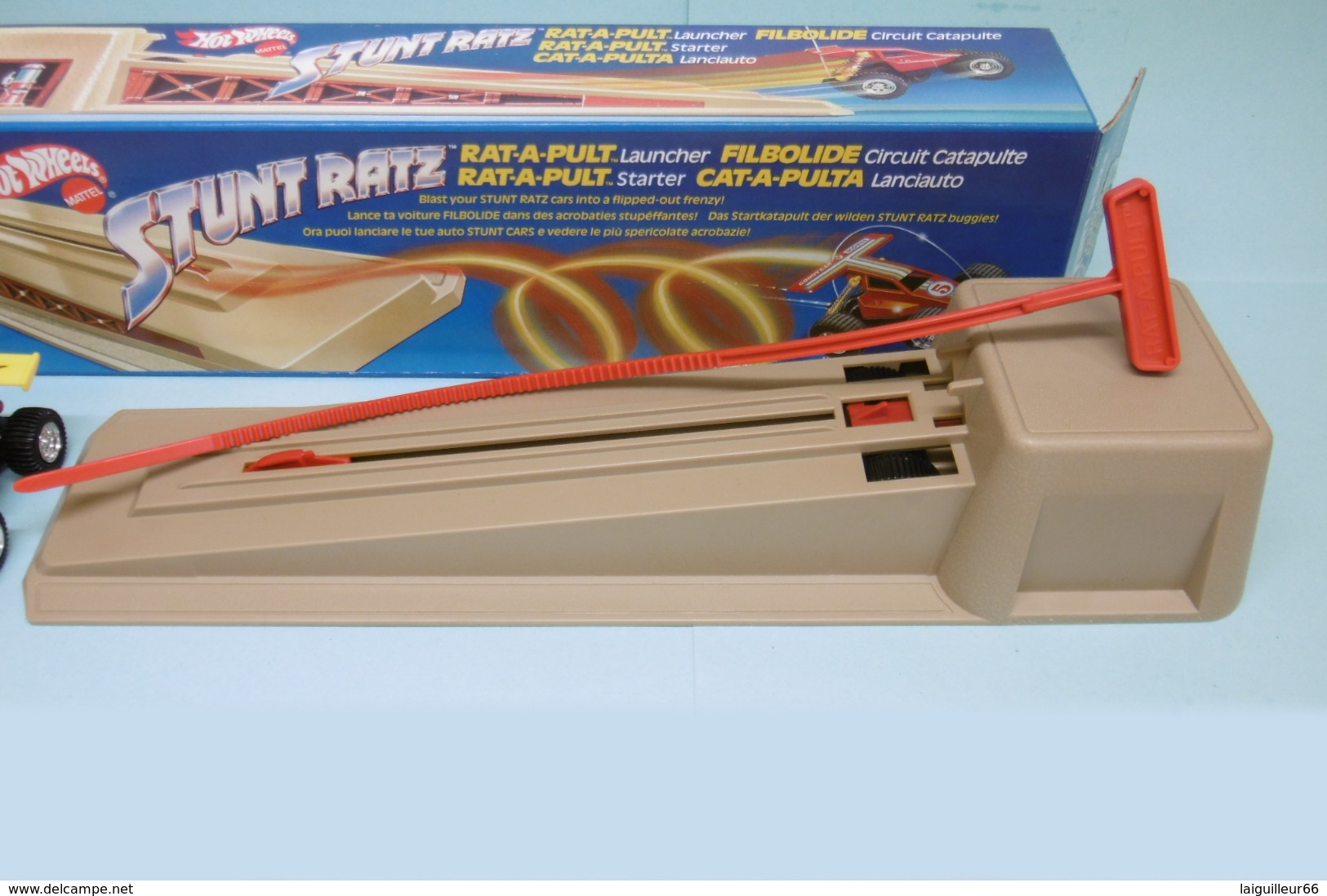 Hot Wheels - circuit STUNT RATZ CATAPULTE + VOITURE 1986 réf. 3172 neuf