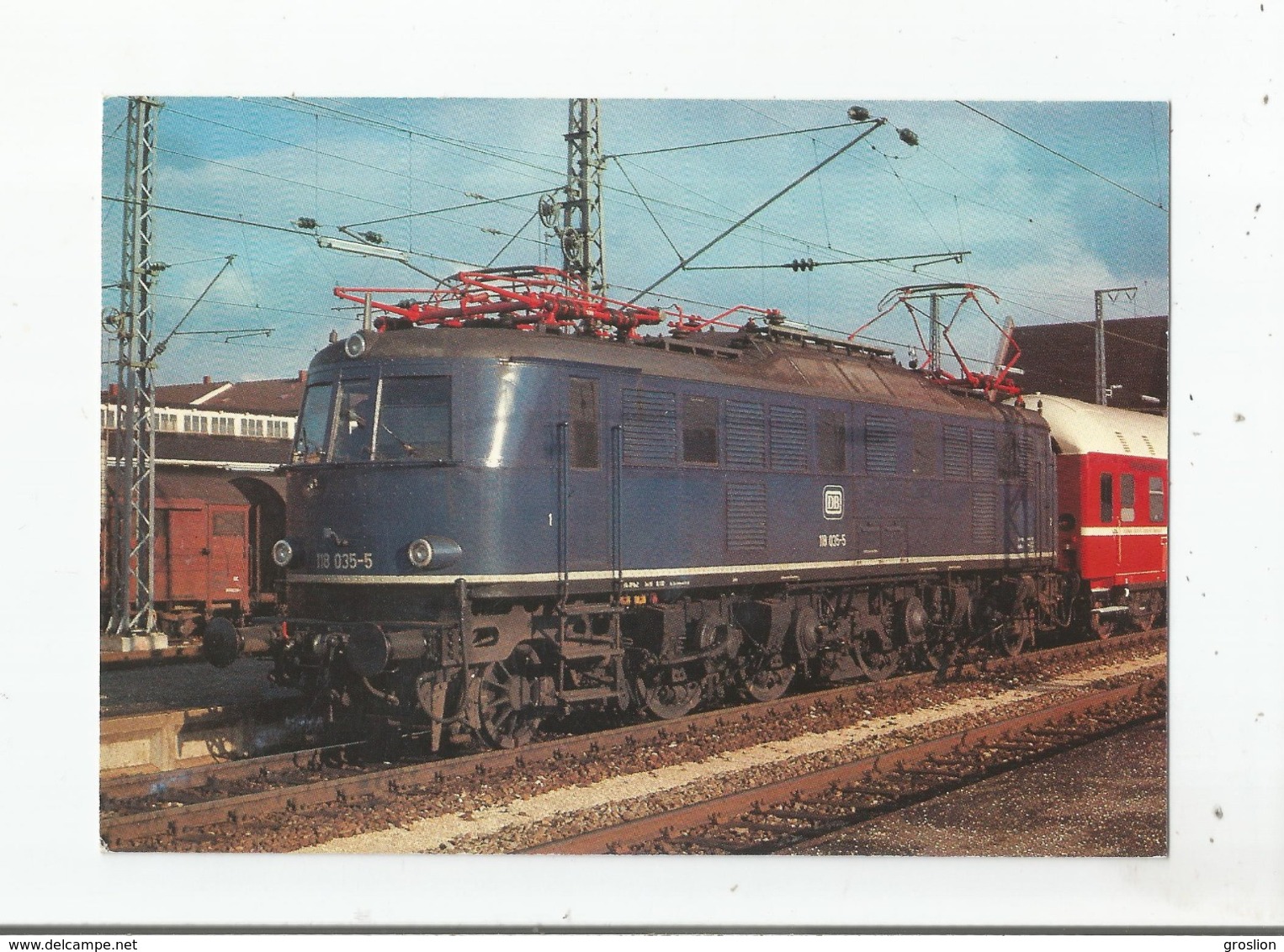 DIE SCHNELLZUGLOK 118 035-5 BAUJAHR 1935 AUF6GENOMMEM IM BAHNHOF DONAUWORTH - Donauwörth