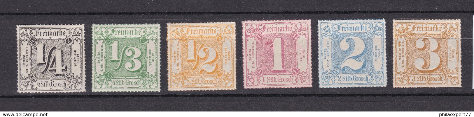 Thurn Und Taxis - 1866 - Michel Nr. 45/50 - Postfrisch - Sonstige & Ohne Zuordnung