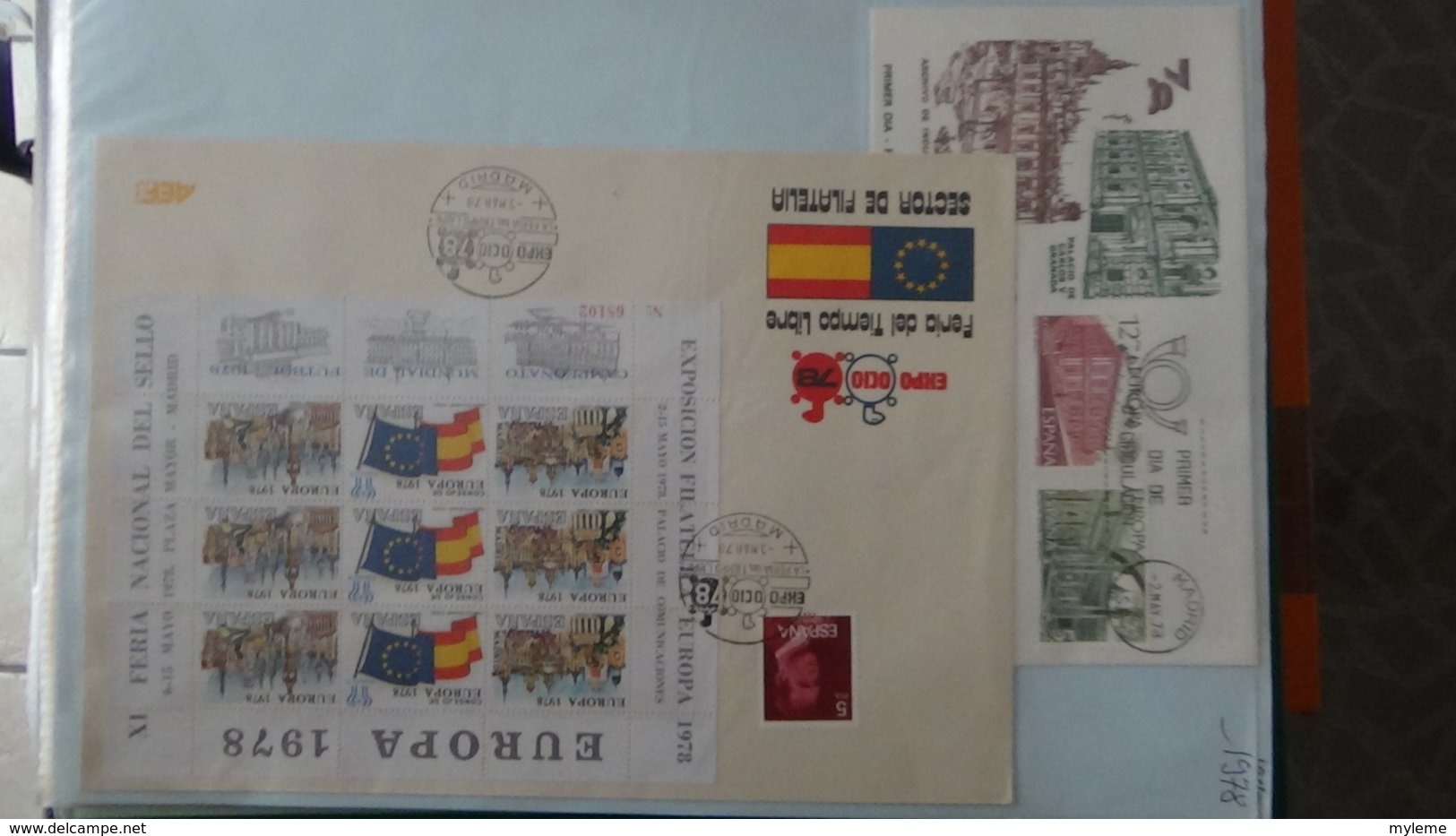 Dispersion d'une collection d'enveloppe 1er jour et autres dont 137 sur le thème EUROPA