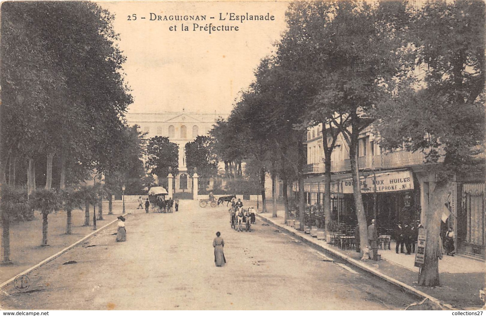 83-DRAGUIGNAN- L'ESPLANADE ET LA PREFECTURE - Draguignan