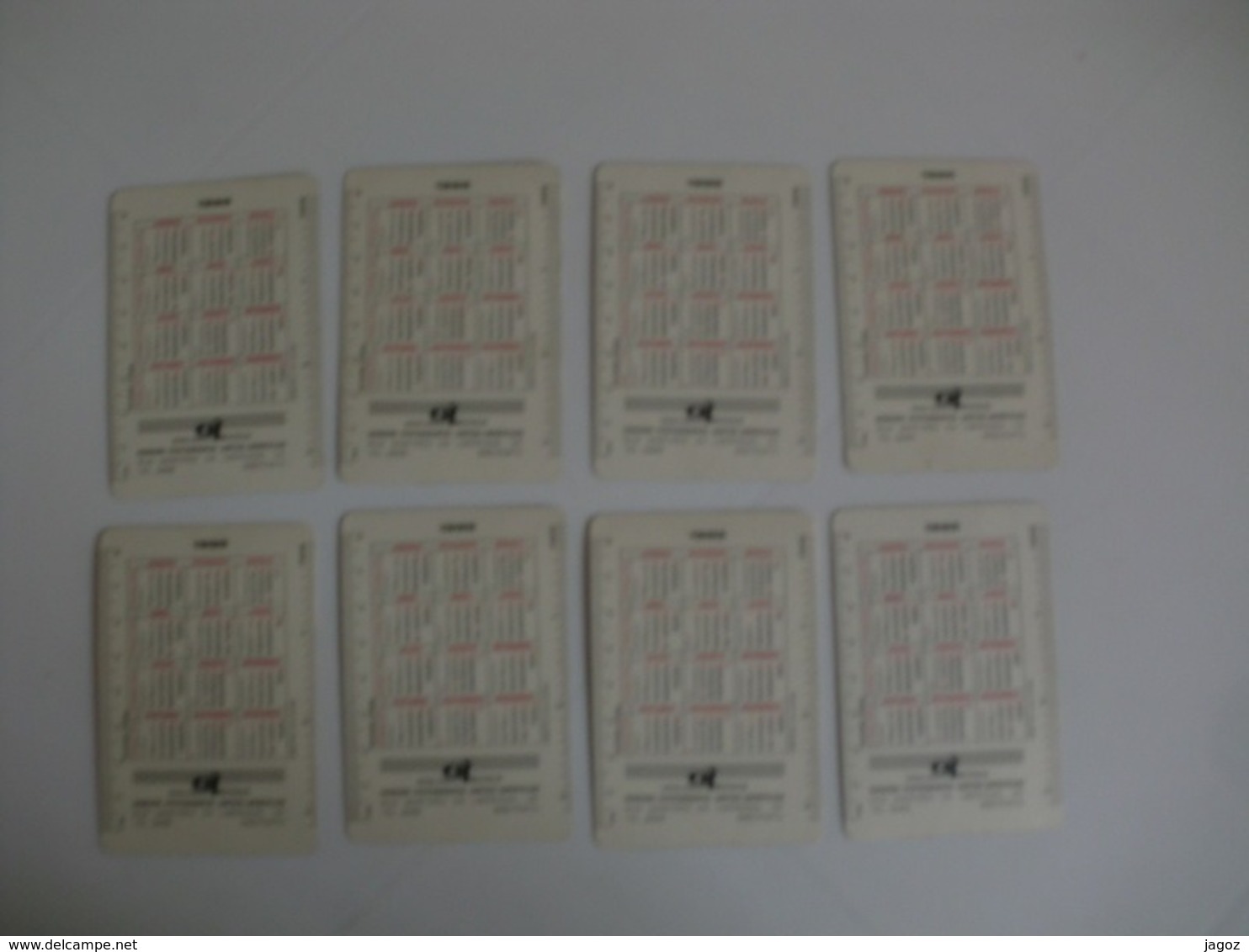 Complet Set Of 8 Punks Portugal Portuguese Pocket Calendars 1986 - Petit Format : 1981-90