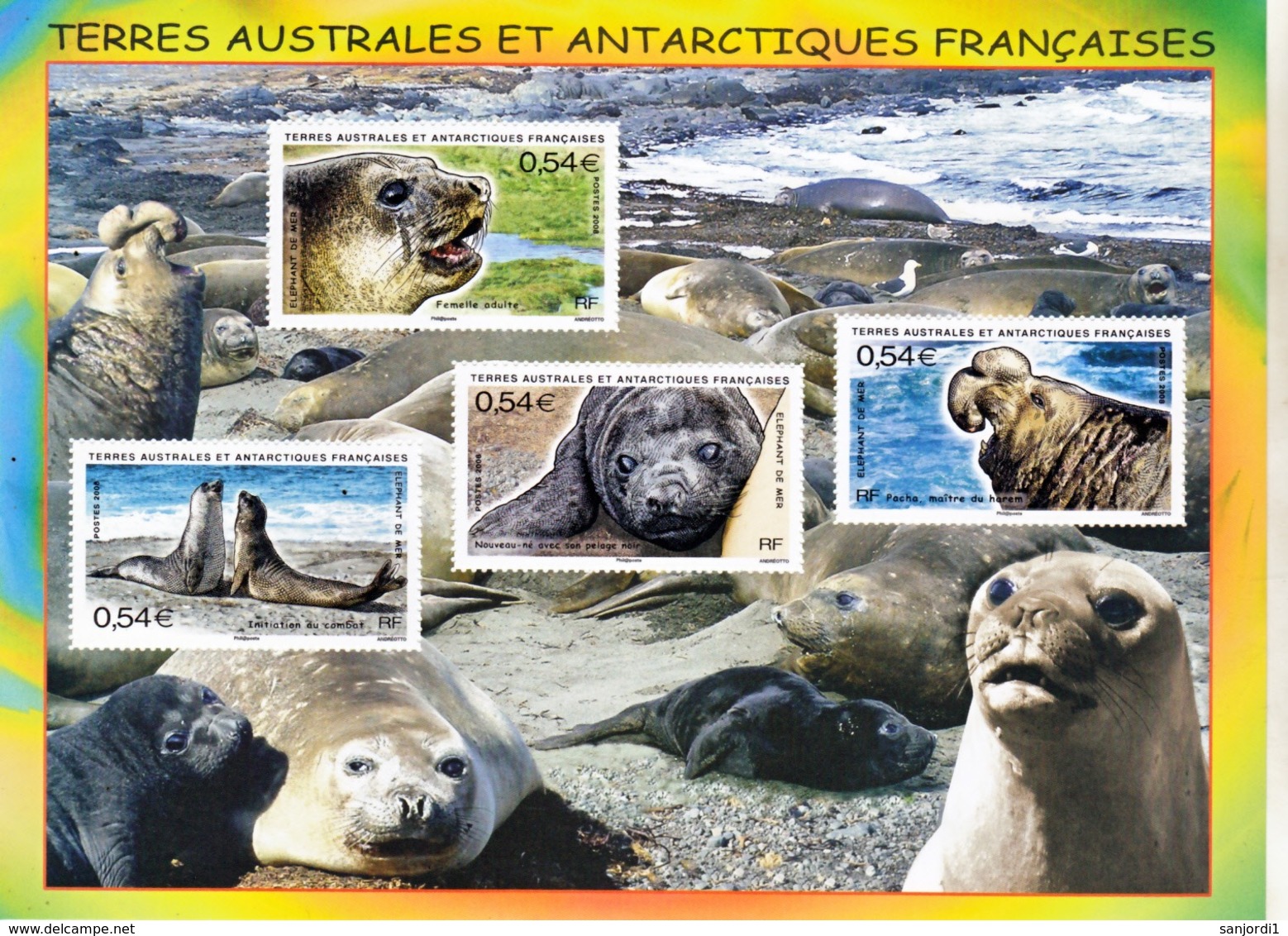 TAAF 2008 Année Complète Avec BF  Neuf ** TB MNH Sin Charnela - Annate Complete