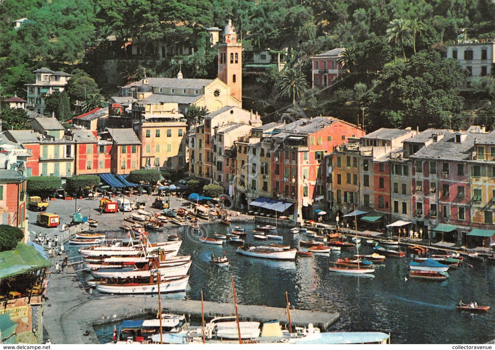 Cartolina Portofino Porticciolo Dall'alto Barche  (Imperia) - Imperia