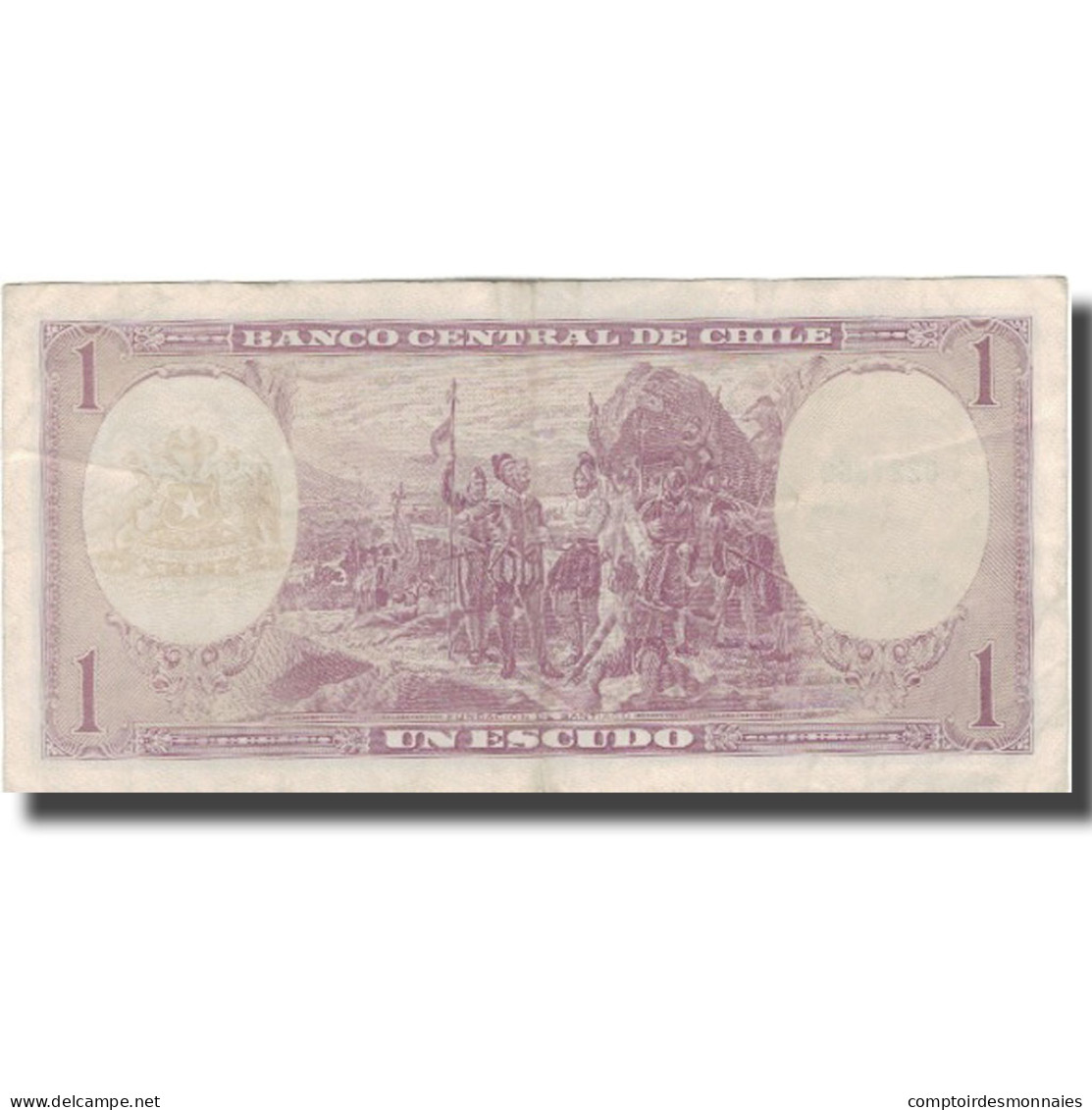 Billet, Chile, 1 Escudo, KM:136, TTB - Chile