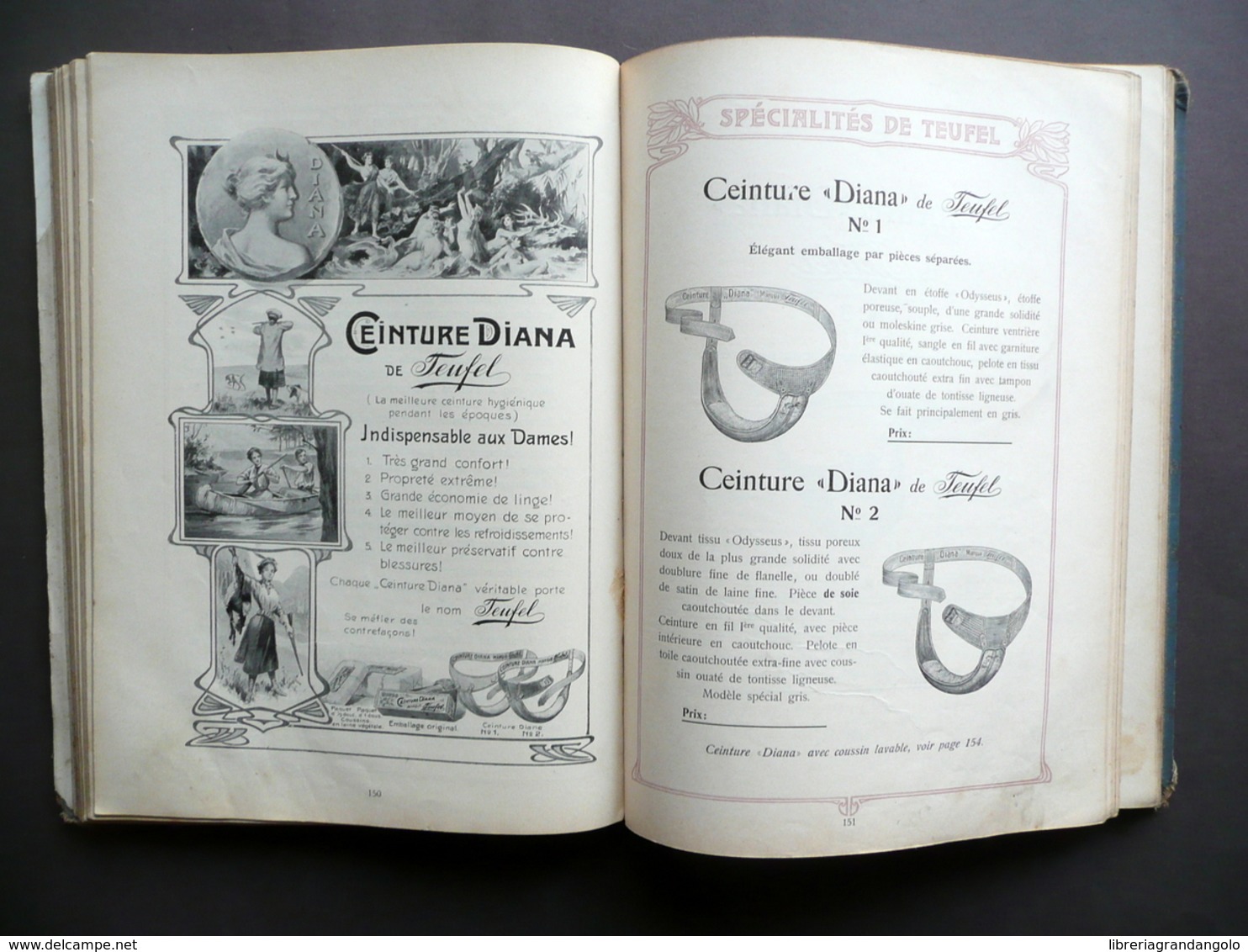 Specialites de Teufel Catalogue General Illustre 1908 Busti Corsetti Moda