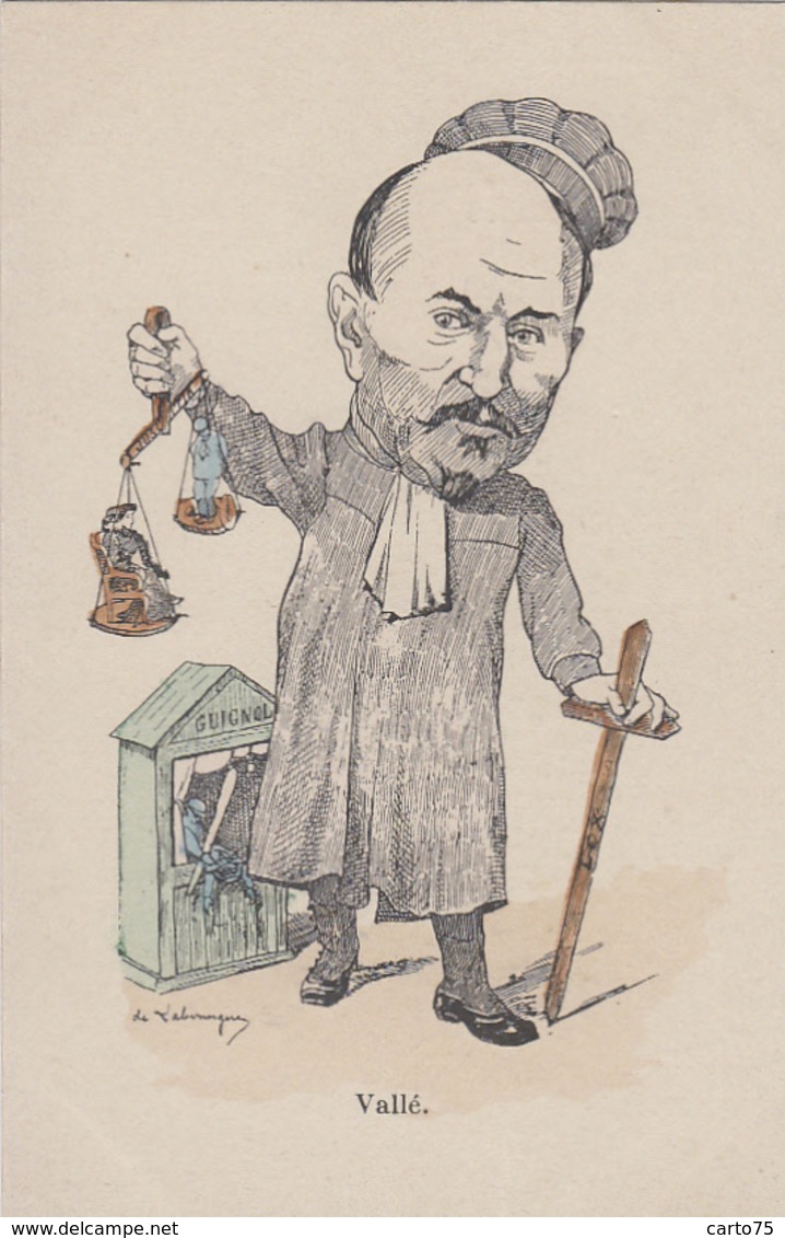 Politique - Satirique - Justice - Avocat - Illustrateur De Labiringue - Théâtre De Guignol - M. Vallé - Satiriques