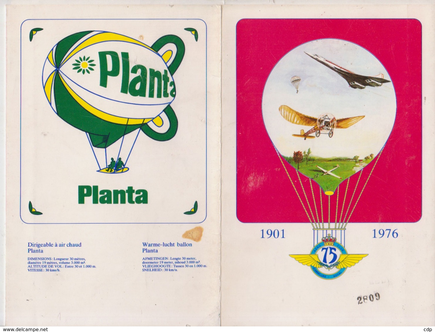Aviation  Gosselies 1976 - Programmes