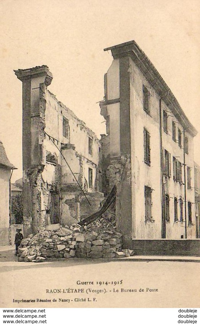 MILITARIA  GUERRE 1914- 18  RAON- L' ETAPE  Le Bureau De Poste  .... - Guerra 1914-18