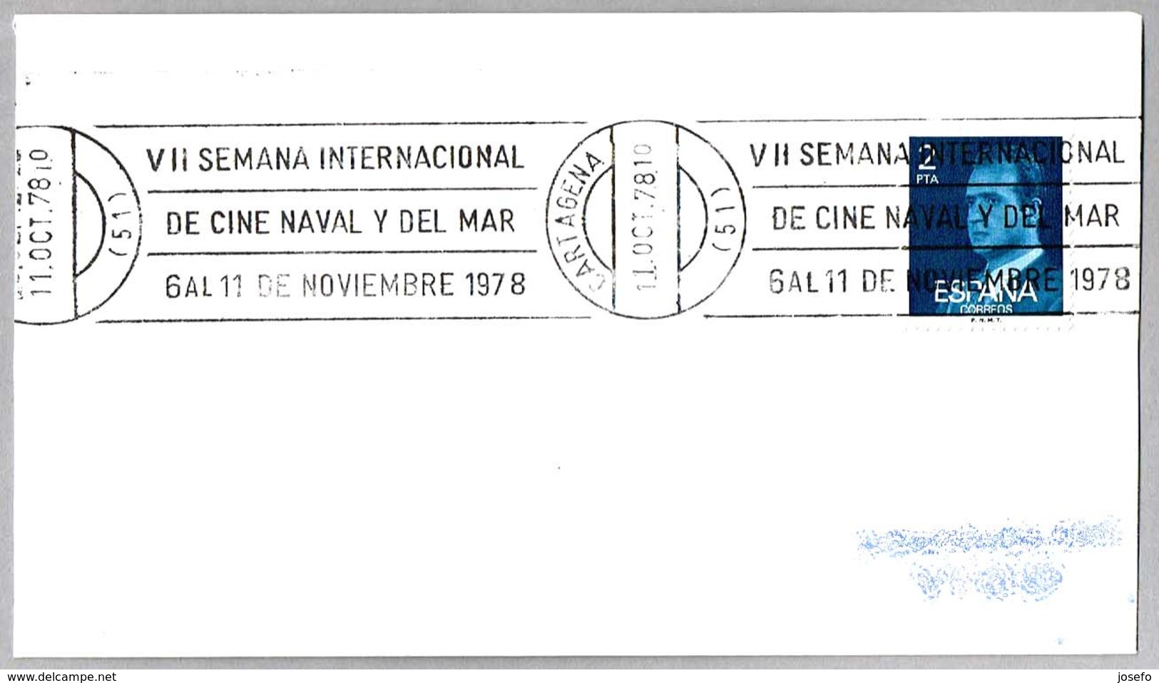 SEMANA INT. DE CINE NAVAL - Intern. Week Of Cinema Naval. Cartagena, Murcia, 1978 - Cinema
