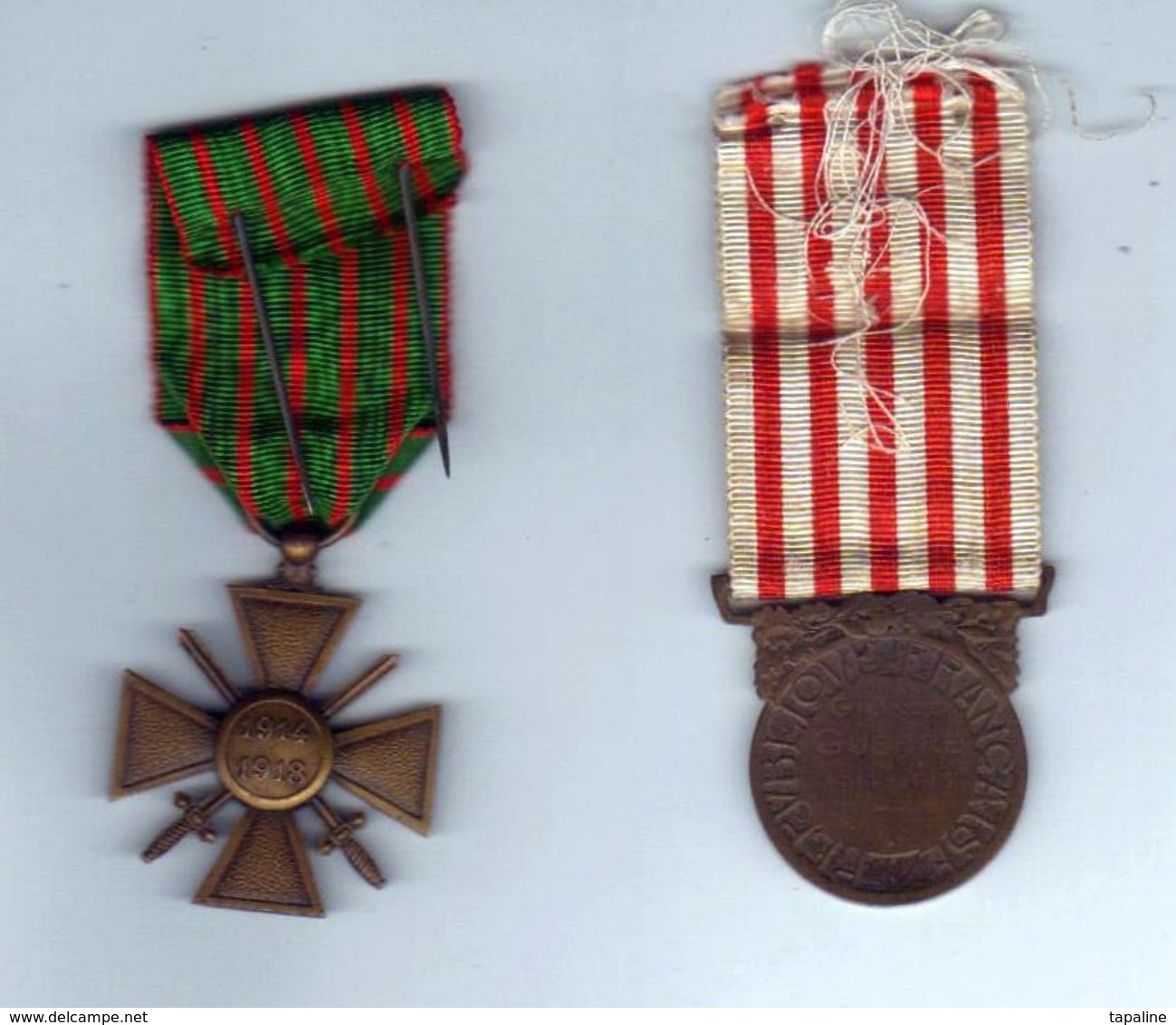 CROIX De Guerre 1914 - 18 - Avec Citation 1 ètoile Et Mèdaille De La Grande Guerre 14 - 18 - Frankreich