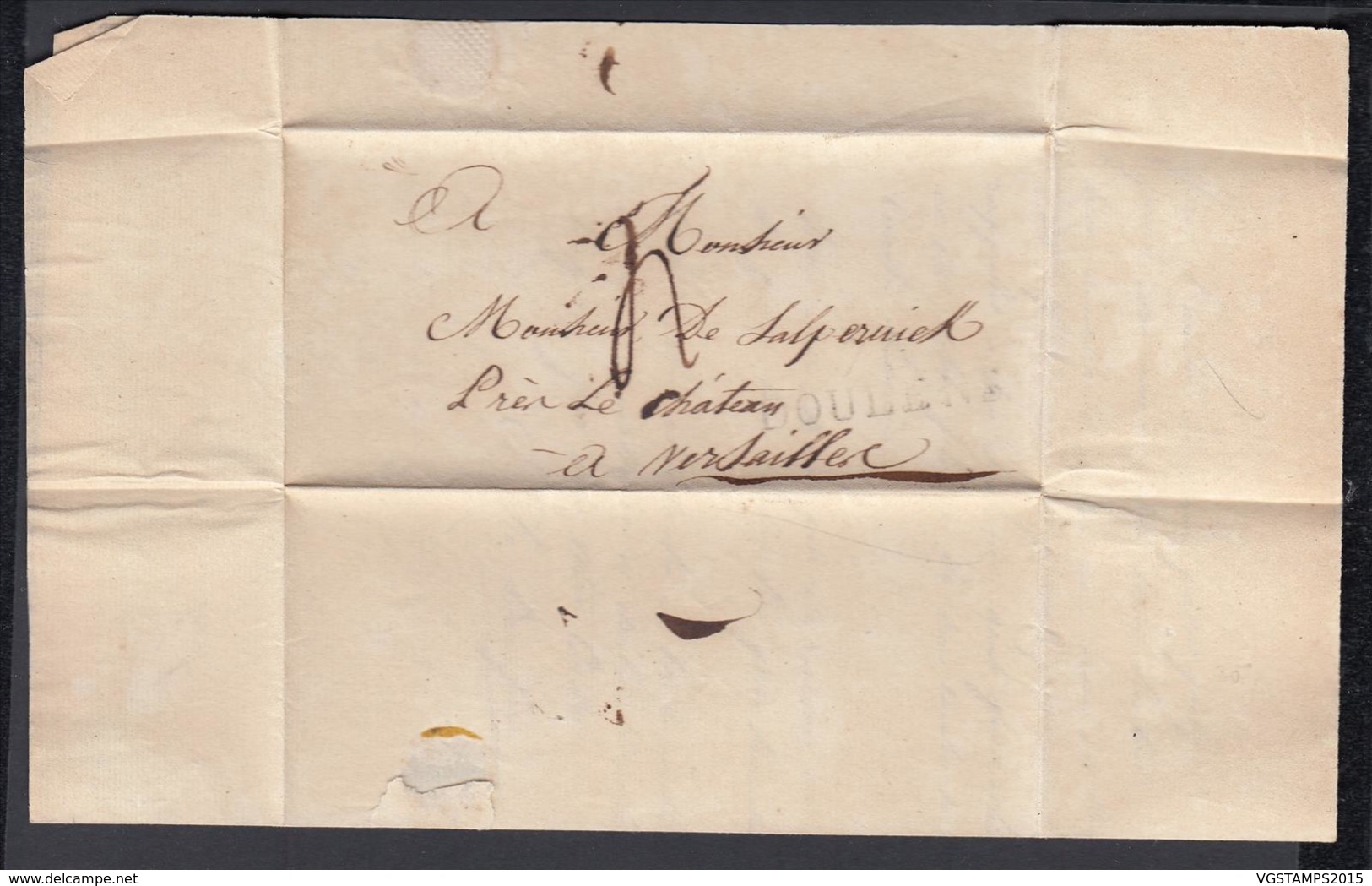 France 1814 - Précurseur De Doullens (Dept. La Somme 76)  à Versailles. (VG) DC-4274 - 1801-1848: Precursores XIX